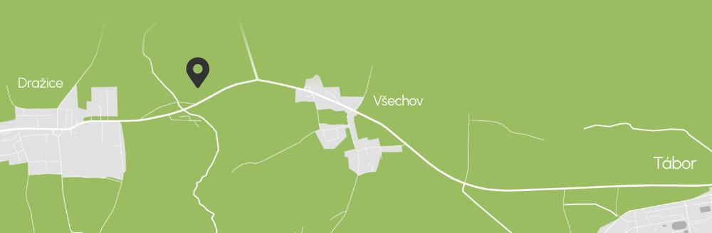 Řadové domy Všechov u Tábora na mapě
